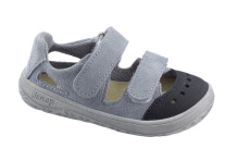 Jonap Fela sivá, letná obuv BAREFOOT